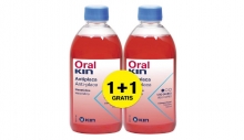 OralKin Enjugue Bucal Colutorio Antiplaca 2x500ml.